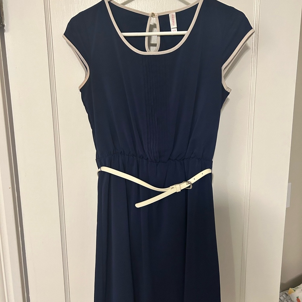 Dark blue dress